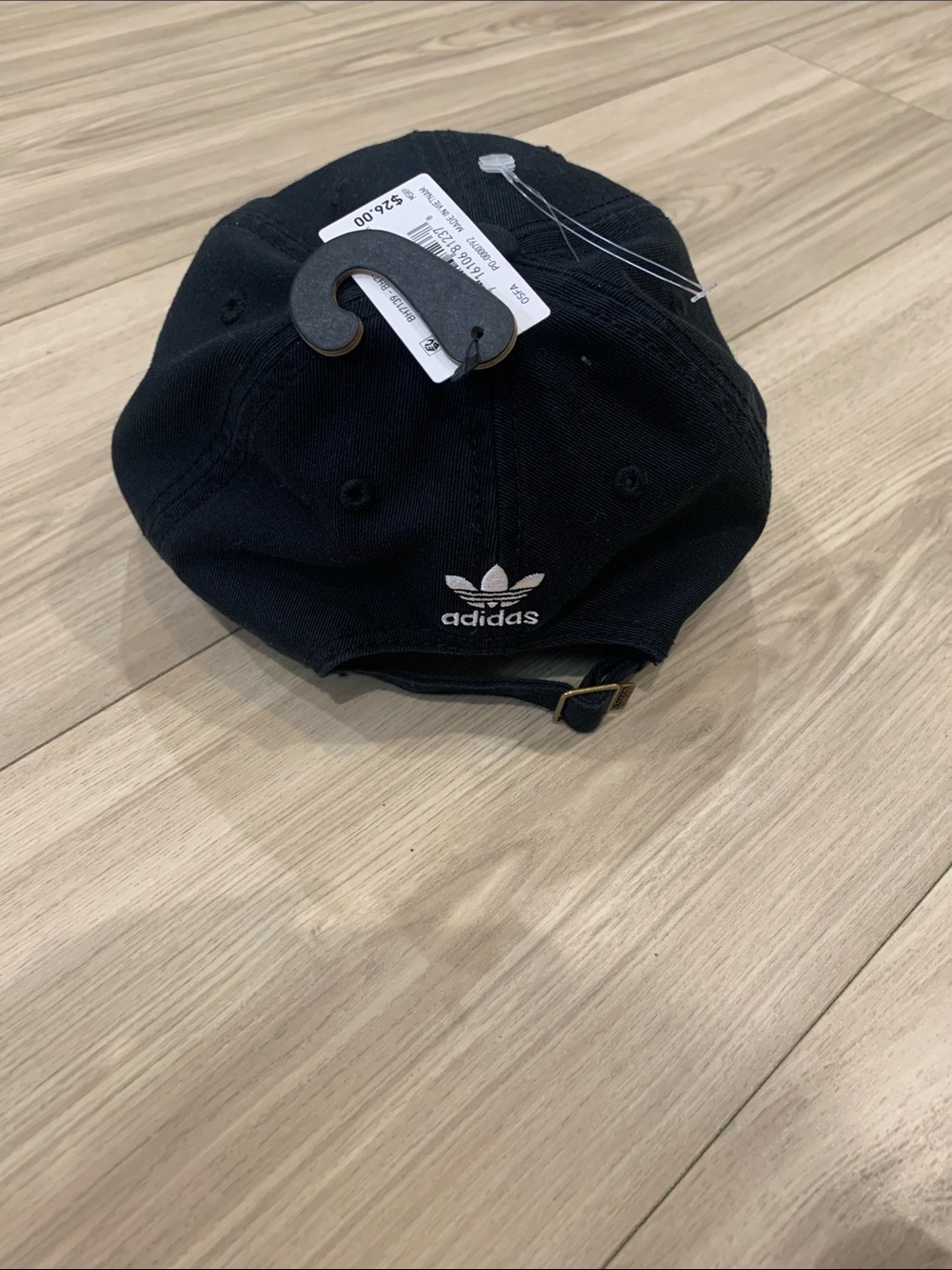 adidas Black and White Trefoil Cap - Picture 2 of 3